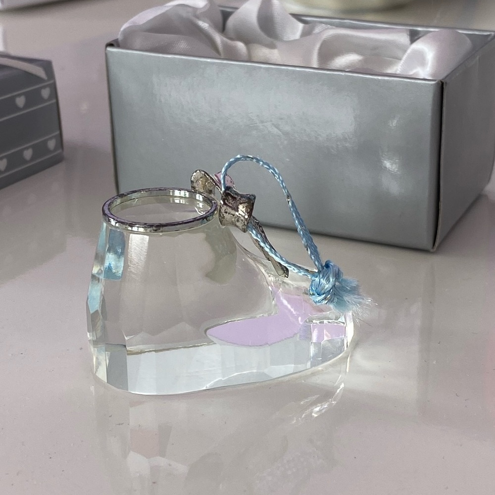 Crystal Baby Shoe Ornament